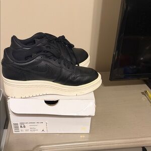 Nike Air Jordan 1 Low Black Cream Sneakers